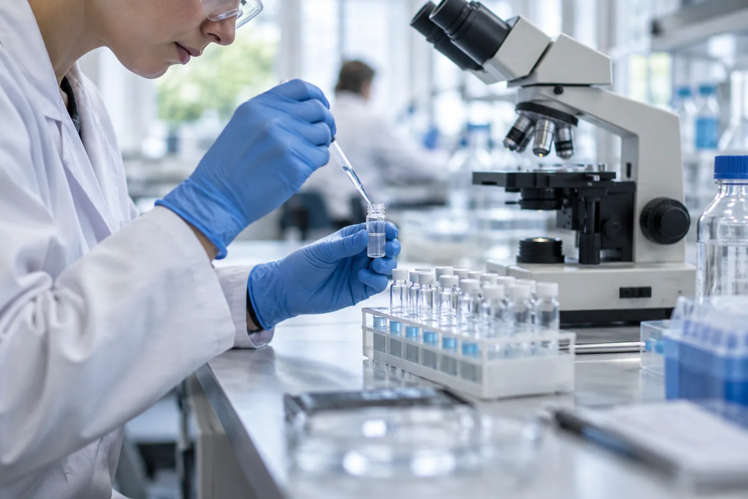 Illustrative laboratory scene